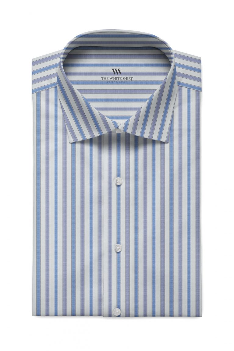 New Sintel Light Blue End-on-End Stripe