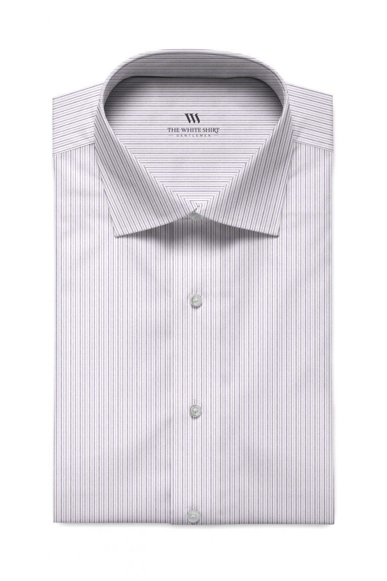 New Sintel Light Grey Stripe Poplin