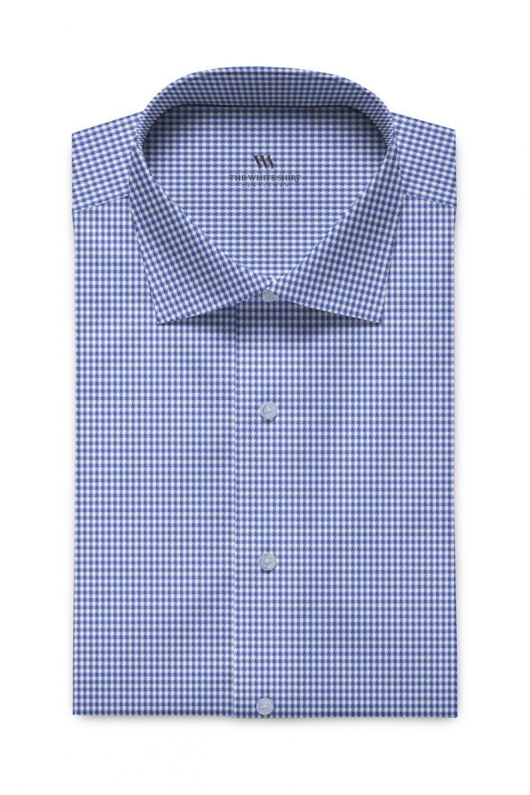 Oriovac Blue Houndstooth Dobby