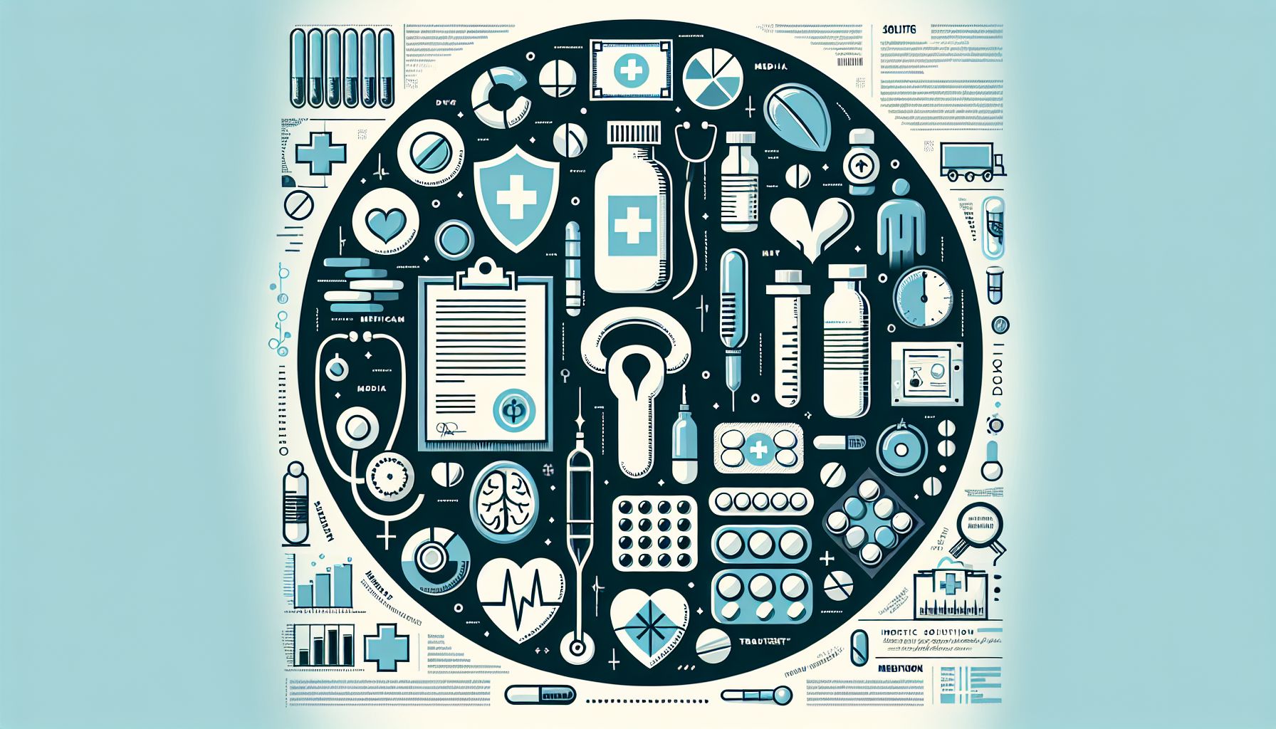Various impotence medications displayed with informational pamphlets